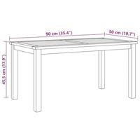 Salontafel Bruin 90 x 50 x 45.5 cm Massief teakhout - thumbnail