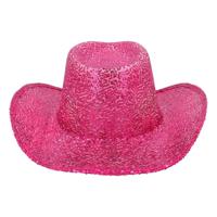Hoed Rodeo Party fel roze - thumbnail