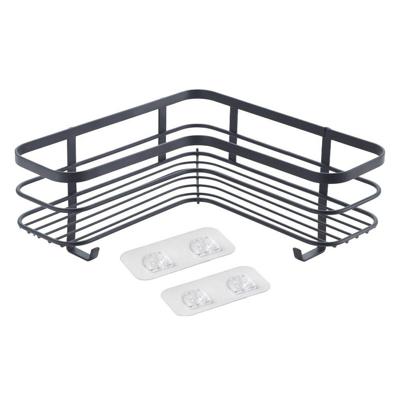 Metaltex Doucherek 25x25x13 cm Zwart/Metaal