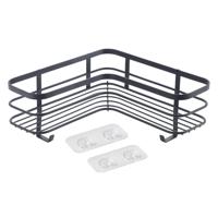 Metaltex Doucherek 25x25x13 cm Zwart/Metaal - thumbnail