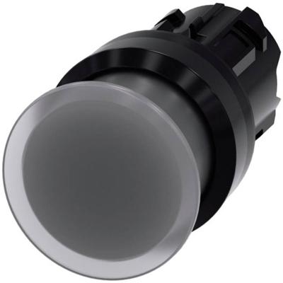 Siemens 3SU10011AD700AA0 3SU1001-1AD70-0AA0 Paddenstoelknop Kunststof frontring Knop Zwart, Helder 1 stuk(s)