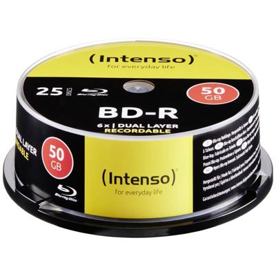 Intenso 5001124 Blu-ray BD-R DL disc 50 GB 25 stuk(s) Spindel Intenso 5001124 Blu-ray BD-R DL disc 50 GB 25 stuk(s) Spindel