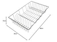 Metaltex colonia afdruiprek 48x30 cm zilver - thumbnail