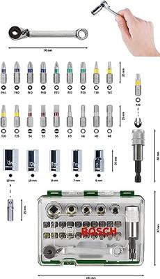 Bosch Accessoires 27-delige ratelset en schroevendraaier - 2607017160 Bosch Accessoires 27-delige ratelset en schroevendraaier - 2607017160