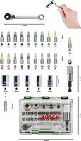 Bosch Accessories Promoline 2607017160 Dopsleutelset Metrisch 1/4 (6.3 mm) 27-delig - thumbnail