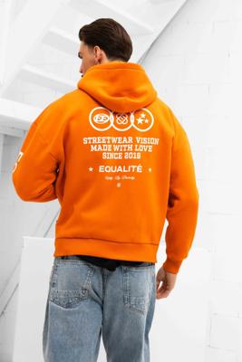 Equalité Universe Full Zip Hoodie Heren Oranje - Maat S - Kleur: Oranje | Soccerfanshop