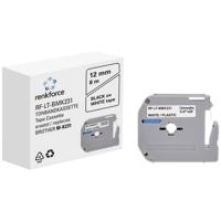 Labeltape Renkforce RF-LT-BMK231 Compatibel vervangt Brother M-K231 Kunststof 12 mm Tapekleur: Wit Tekstkleur: Zwart 8 m - thumbnail