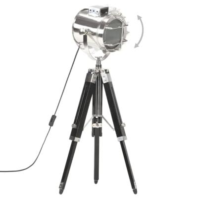 VidaXL Vloerlamp driepoot 69 cm massief mangohout zwart