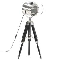 VidaXL Vloerlamp driepoot 69 cm massief mangohout zwart - thumbnail