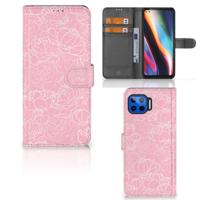 Motorola Moto G 5G Plus Hoesje White Flowers - thumbnail