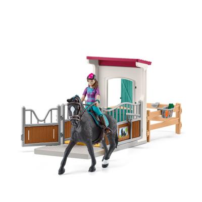 Schleich horse club paardenbox met lisa en storm 42709 - thumbnail