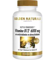 Vitamine B12 6000mcg vega 60 Zuigtabletten - thumbnail