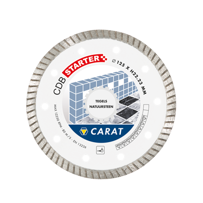 Carat CDBS125300 Diamantzaagblad voor droogzagen - 125x22,23x10mm - Tegels/Natuursteen - CDBS125300 Carat CDBS125300 Diamantzaagblad voor droogzagen - 125x22,23x10mm - Tegels/Natuursteen - CDBS125300