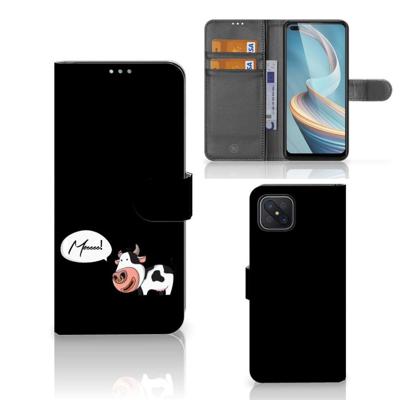 OPPO Reno4 Z Leuk Hoesje Cow OPPO Reno4 Z Leuk Hoesje Cow