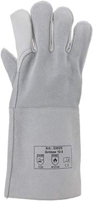 Asatex Lashandschoen | maat 10,5 natuurlijke kleuren | rundnerf-/splitleder | EN 388, EN 407 PSA-categorie II | 12 paar - 535VS 535VS - thumbnail