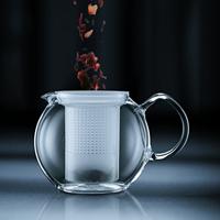 bodum ASSAM F/PLST 1.5 Liter Theekoker Transparant, Zwart - thumbnail