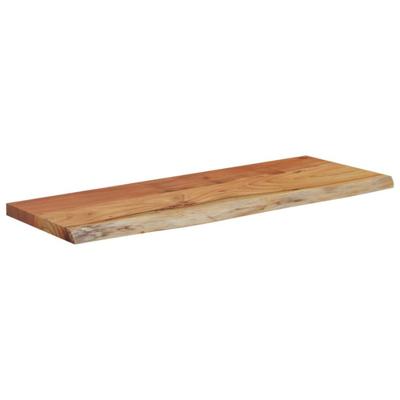 Wandschap rechthoekig natuurlijke rand 80x30x3,8 cm acaciahout Wandschap rechthoekig natuurlijke rand 80x30x3,8 cm acaciahout