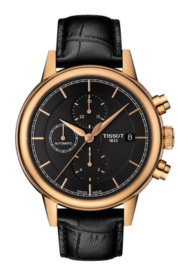 Horlogeband Tissot T0854273606100A / T600033647 Leder Zwart 19mm