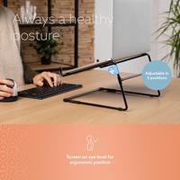 R-Go Tools Steel R-Go Office laptopstandaard, zwart - thumbnail