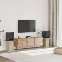 VidaXL Speakerstandaards 2 st 30x30x40 cm bewerkt hout sonoma eiken - thumbnail