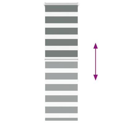 VidaXL Zebra rolgordijn 50x150 cm stofbreedte 45,9cm donkergrijs VidaXL Zebra rolgordijn 50x150 cm stofbreedte 45,9cm donkergrijs