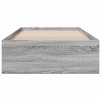 Bedframe met lades bewerkt hout grijs sonoma eiken 90x200 cm - thumbnail