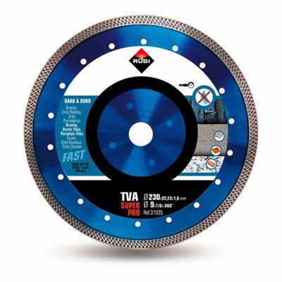 Rubi Diamantschijf TURBO VIPER (TVA) | 230 x 1,6 x 22,2 mm - 31935 Rubi Diamantschijf TURBO VIPER (TVA) | 230 x 1,6 x 22,2 mm - 31935