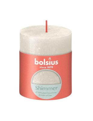 Bolsius shimmer rustiekkaars 80/68 ivoor