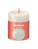 Bolsius shimmer rustiekkaars 80/68 ivoor - thumbnail