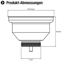 Cornat Afvoerplug Spoelbak Afsluitbaar 3/2 - T352020R - thumbnail