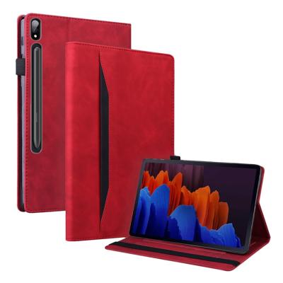 Lunso - Lenovo Tab P12 Pro - Luxe Bookcase hoes - Rood Lunso - Lenovo Tab P12 Pro - Luxe Bookcase hoes - Rood