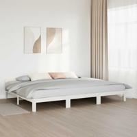 Bedframe Family zonder matras 240x200 cm massief grenenhout wit - thumbnail