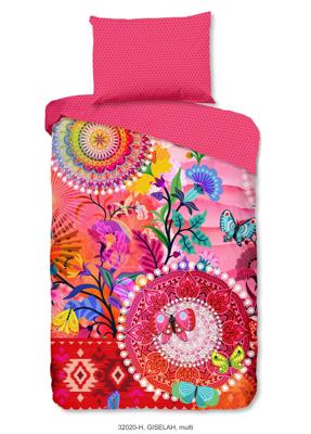 HIP Dekbedovertrek "mandala&apos;s en bloemen" - Multi - (240x200/220 cm) - Katoen Satijn