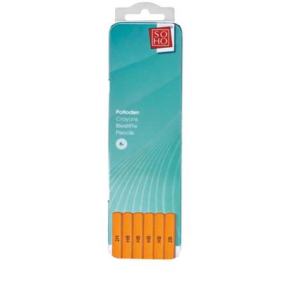 SOHO potloden 6 stuks in blik