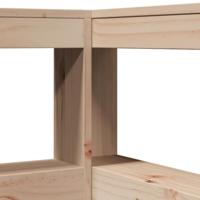 Boekenkast Hoofdeinde L-vormig 100 cm massief grenenhout - thumbnail