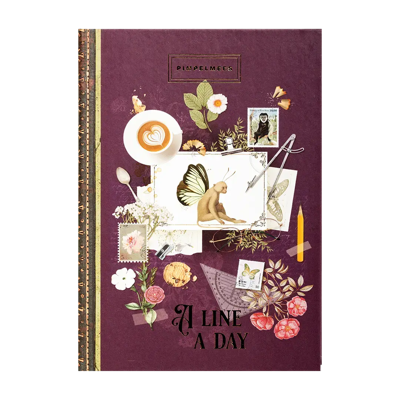 Pimpelmees One Line a Day Wonderland Wingmonkey Plum Pimpelmees One Line a Day Wonderland Wingmonkey Plum