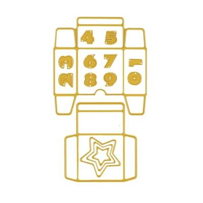 Vaessen Creative • snijmallen adventskalender doosje 14st.