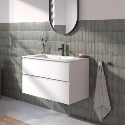 Ben Tendenza badmeubel incl. keramische wastafel 80x46x62cm glans wit