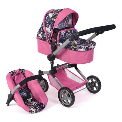 Combi-poppenwagen Linus Plus - Unicorn