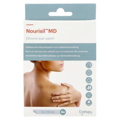Nourisil MD Zelfklevende Siliconenpatch littekenbehandeling 5x7.5cm 3 stuks