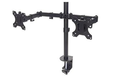 Manhattan 461528 Monitor-tafelbeugel Aantal monteerbare displays: 2 Display(s) 33,0 cm (13) - 81,3 cm (32) Zwart In hoogte verstelbaar, Kantelbaar, Zwenkbaar Manhattan 461528 Monitor-tafelbeugel Aantal monteerbare displays: 2 Display(s) 33,0 cm (13) - 81,3 cm (32) Zwart In hoogte verstelbaar, Kantelbaar, Zwenkbaar
