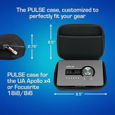Analog Cases PULSE case for Focusrite Scarlett 18i8, UA Apollo X4