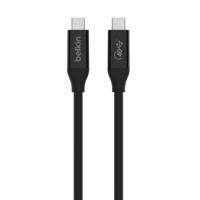 USB-C-kabel Belkin 0.8M01BT0.8MBK Zwart 80 cm 0,8 m - thumbnail