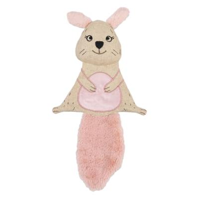 Jack and Vanilla Hondenspeelgoed - Knuffel met knisper - Gerecycled - Konijn - 40 cm
