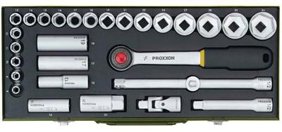 PROXXON dopsleutel set socket wrench set 1/2" (29-tlg.)