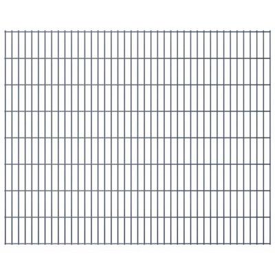 vidaXL Dubbelstaafmat 2,008x1,63 m grijs vidaXL Dubbelstaafmat 2,008x1,63 m grijs