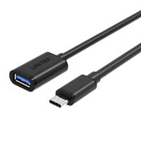 UNITEK Y-C476BK USB-kabel USB 3.2 Gen 1 (3.1 Gen 1) 0,2 m USB C USB A Zwart - thumbnail