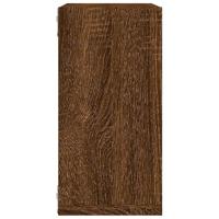 Wandrekken kubus 2 st 30x15x30 cm gerookt bruin eiken - thumbnail