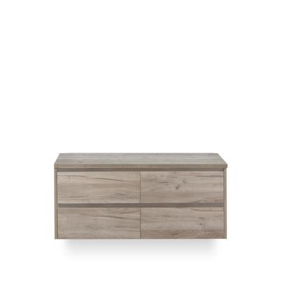 Dante Badmeubelset 120 cm - 4 laden Craft Oak - Wastafel Bovenblad