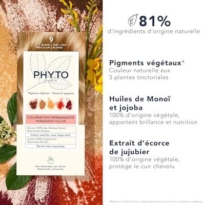 Phyto Phytocolor Permanent Color 9 Blond très clair Haarverf 112 ml